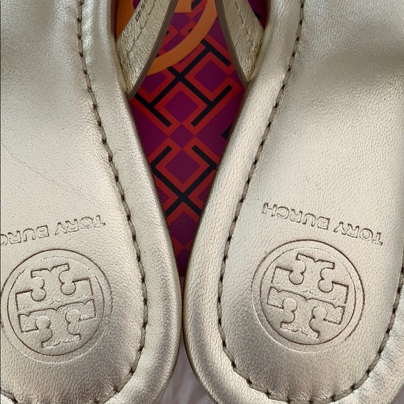 Authentic Tory Burch Miller sandals spark gold - Picture 6 of 8
